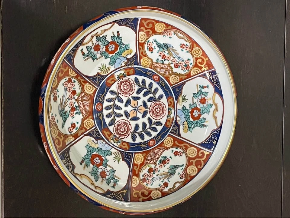 Vintage Gold Imari Charger Plate Hand-Painted Japanese Porcelain - photo 5