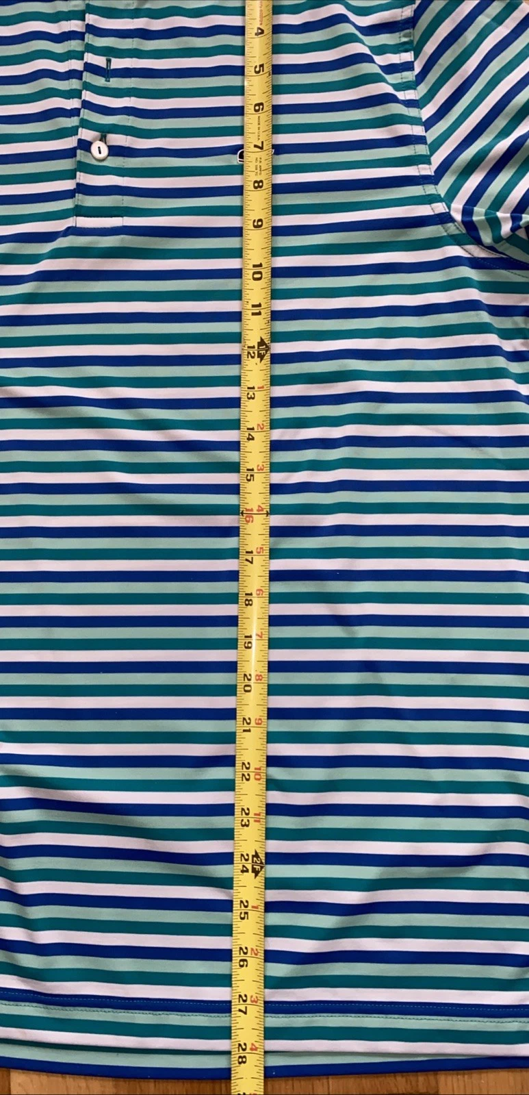 Vineyard Vines Polo Shirt Mens Medium Blue Green White Whale - photo 3