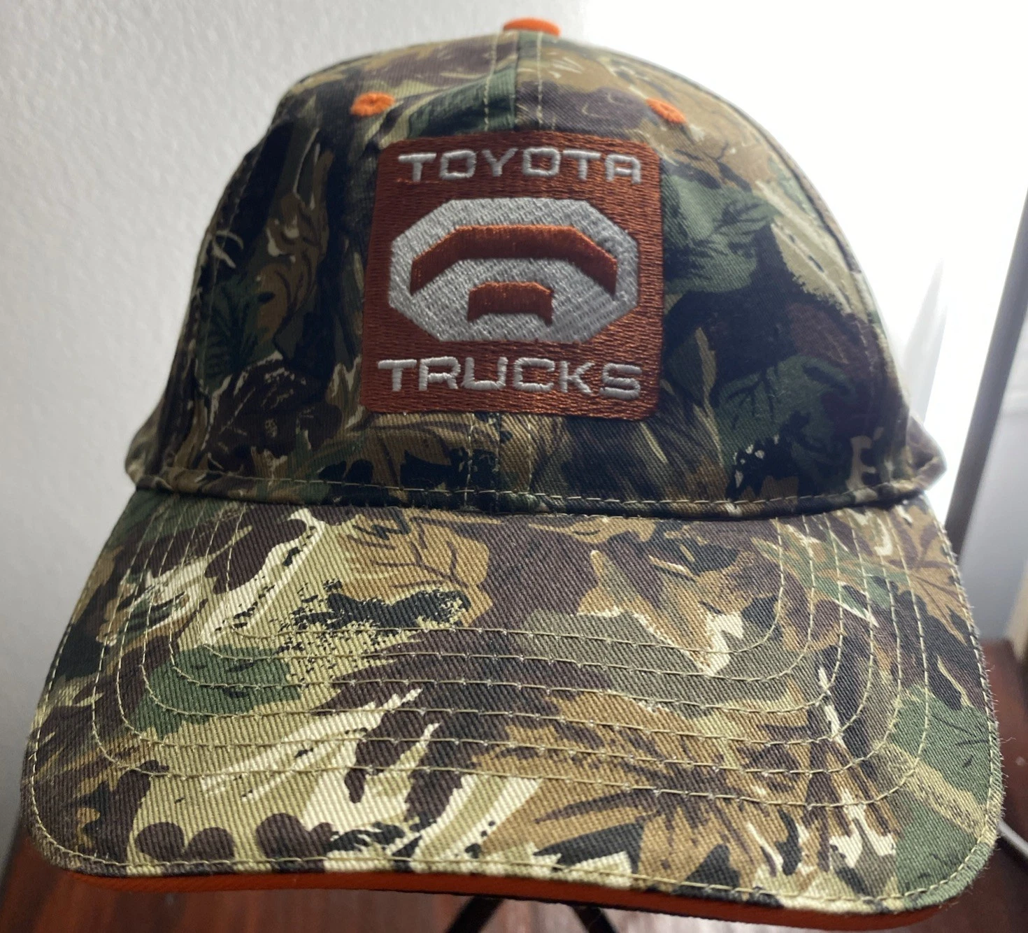 Toyota Trucks Hat Orange Logo On Camouflage Cap 2006 Promotional