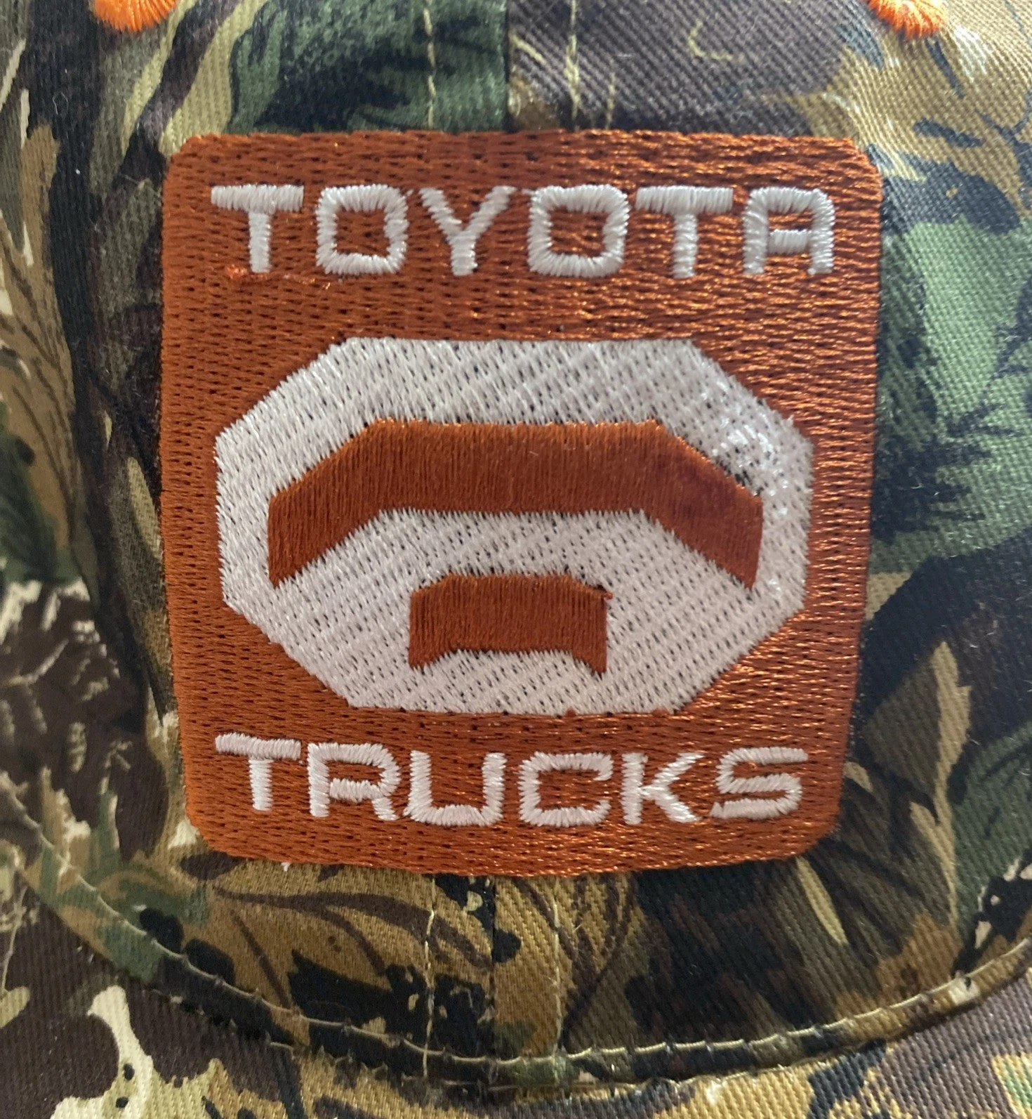 Toyota Trucks Hat Orange Logo On Camouflage Cap 2006 Promotional - photo 2