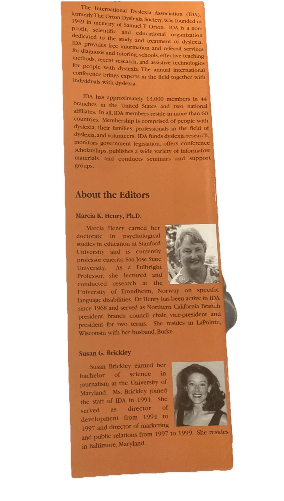 Dyslexia: Samuel T. Orton and His Legacy Book (1999) - photo 5