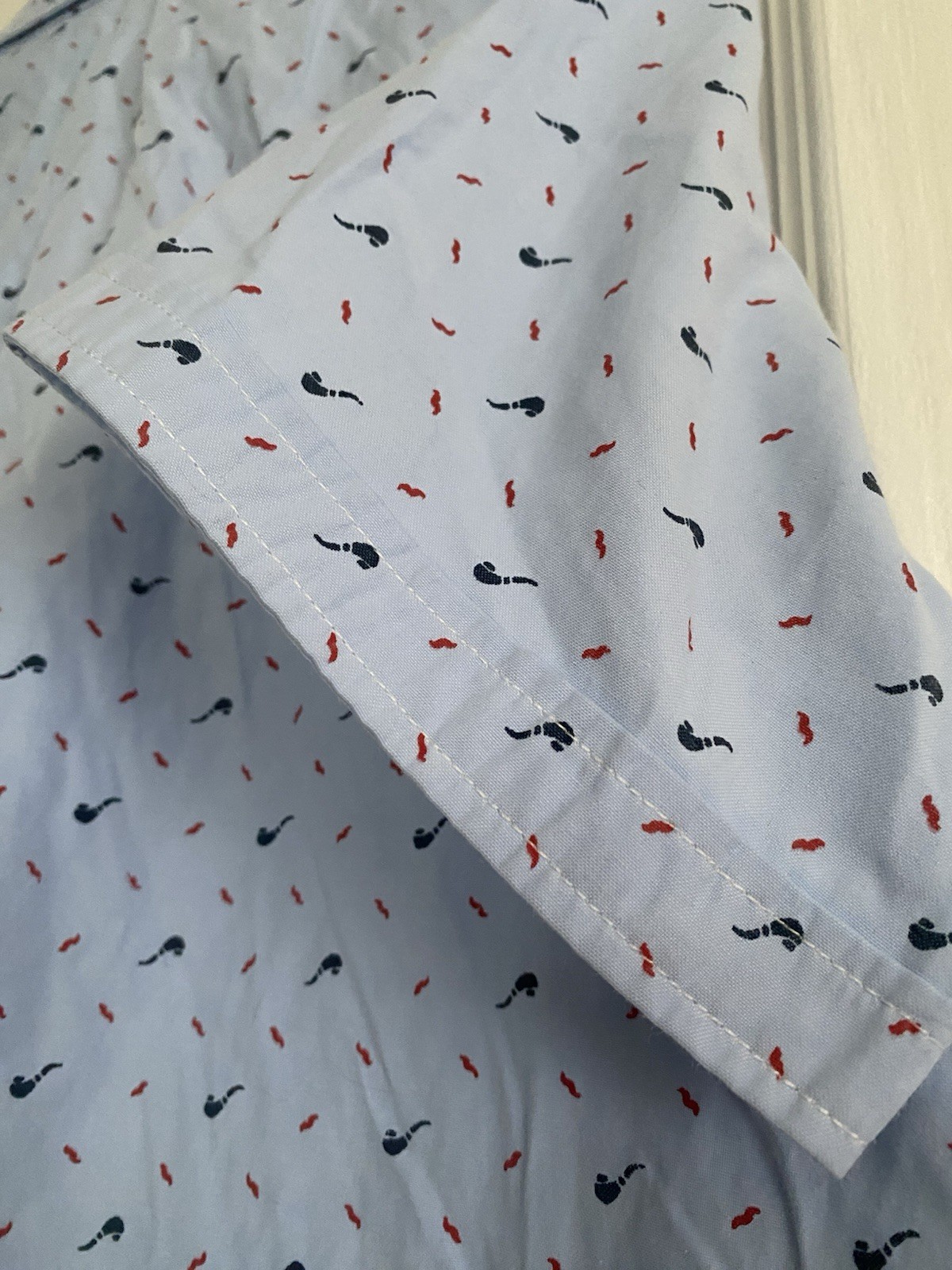SSLR Men's Blue Shirt with Pipes - Size M - photo 5