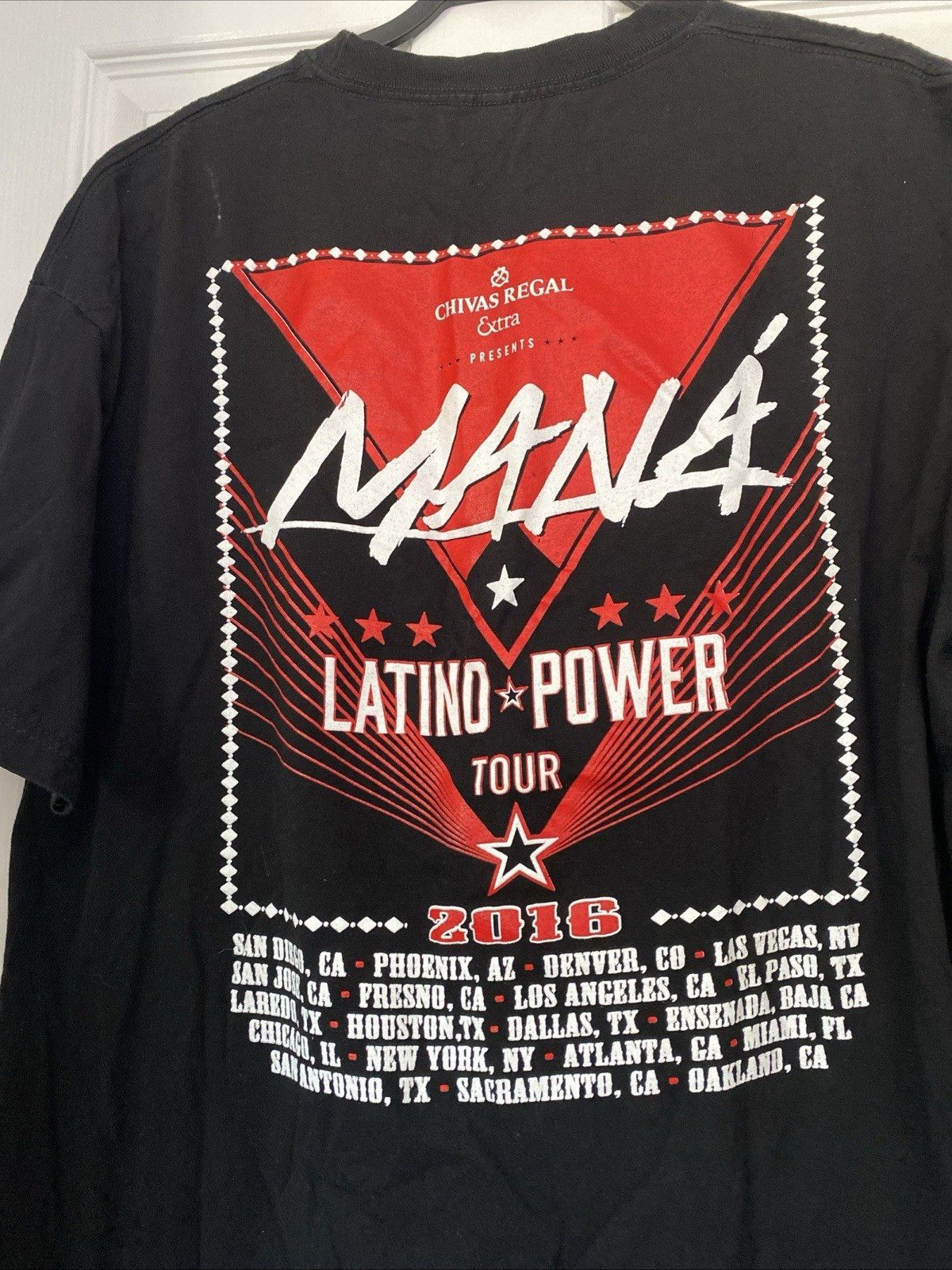 MANA Latino Power Tour 2016 T-shirt Unisex Size L - photo 2