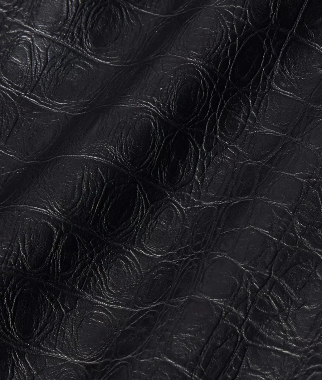 Commando Black Croc Embossed Faux Leather Leggings L - photo 4