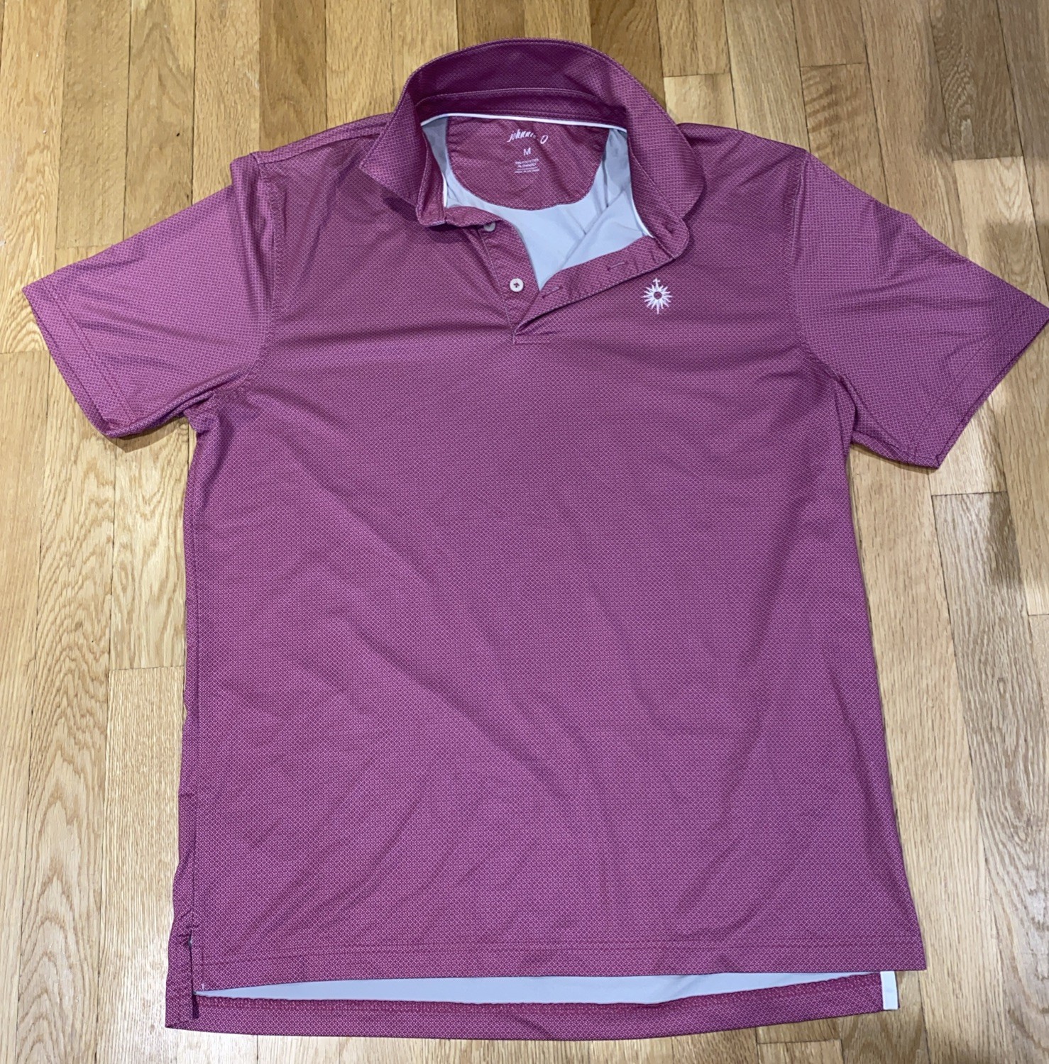Johnnie-O Polo Shirt Sz M Pink Seniorita Short Sleeve Golf - photo 2