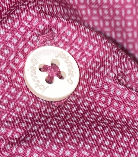 Johnnie-O Polo Shirt Sz M Pink Seniorita Short Sleeve Golf - photo 5