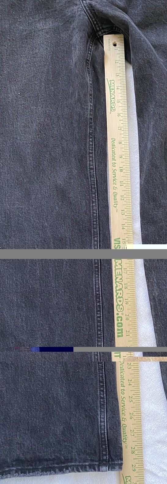 Womens Abercrombie & Fitch 90s Baggy Low Rise Black Jeans Sz 29 - photo 5