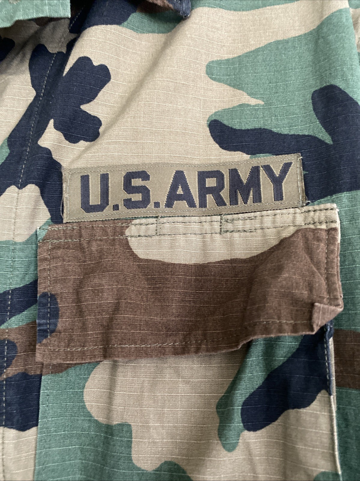 USGI M81 Woodland BDU Field Coat Patched Medium - photo 3