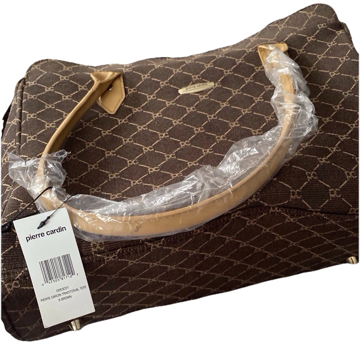 Pierre Cardin Brown Logo Satchel Top Handle Bag - photo 2