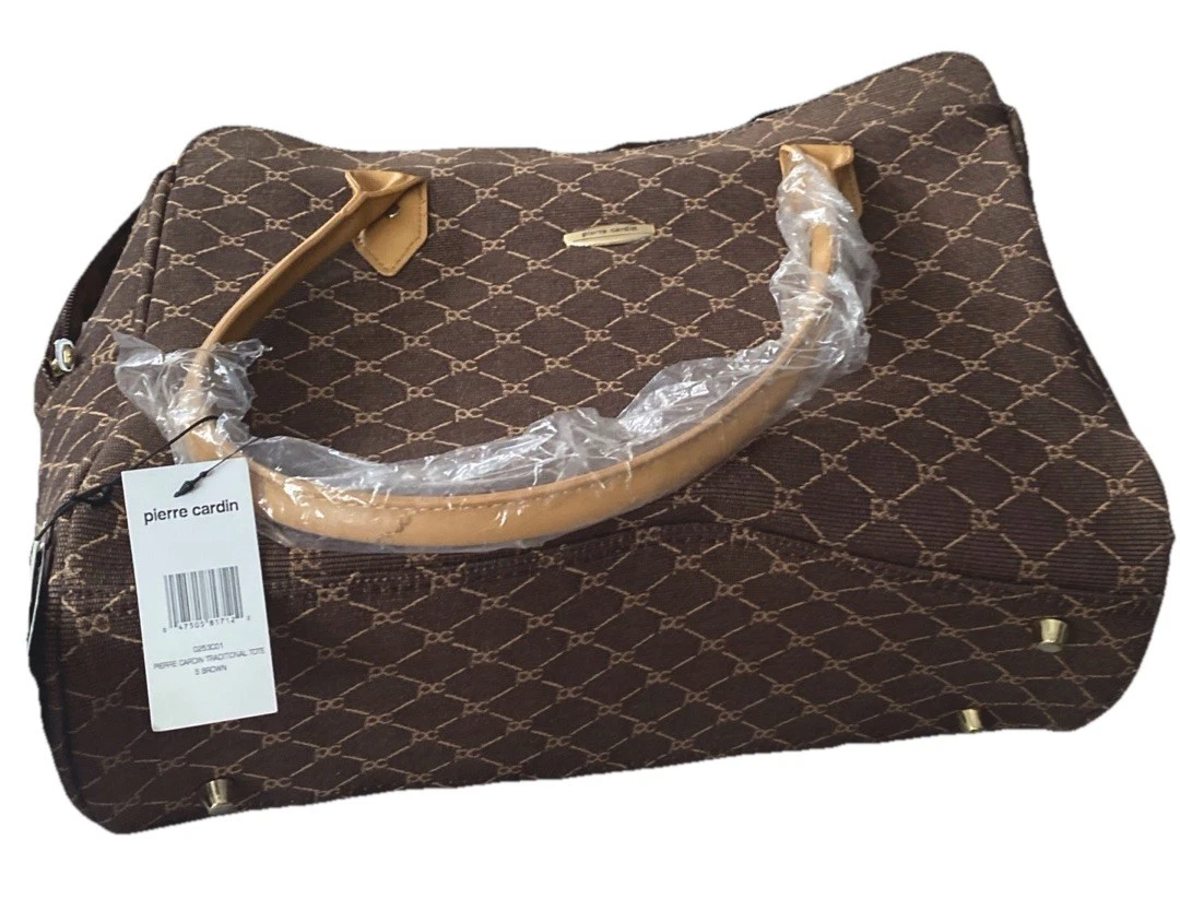 Pierre Cardin Brown Logo Satchel Top Handle Bag - photo 3