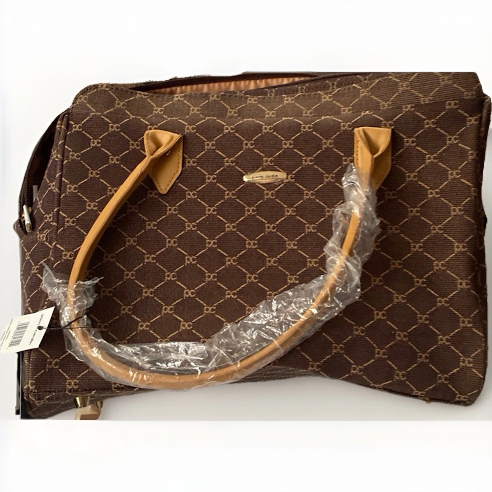 Pierre Cardin Brown Logo Satchel Top Handle Bag - photo 4
