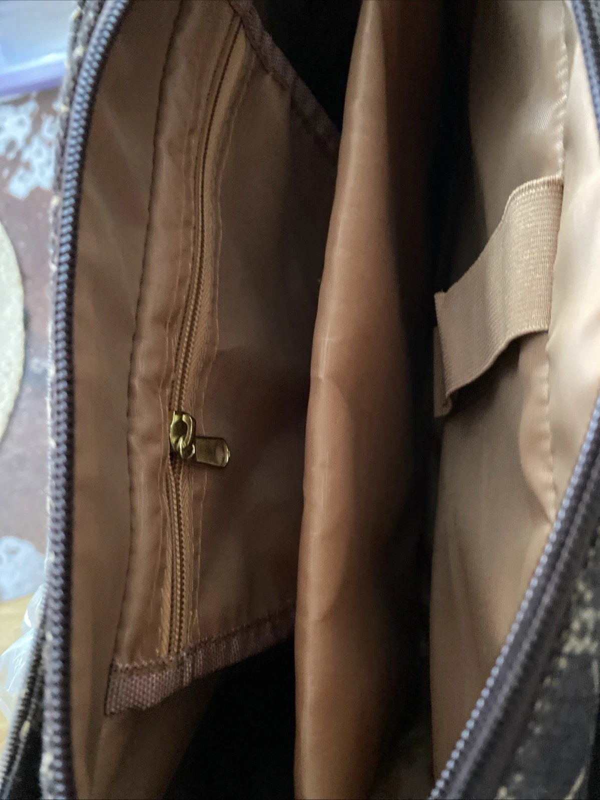 Pierre Cardin Brown Logo Satchel Top Handle Bag - photo 5