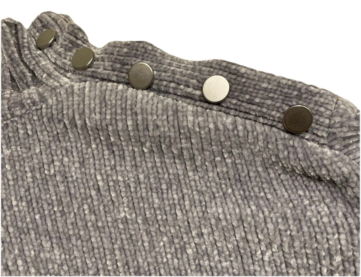 Cynthia Rowley Womens Sweater Size L Gray Silver Mock Neck Long - photo 5