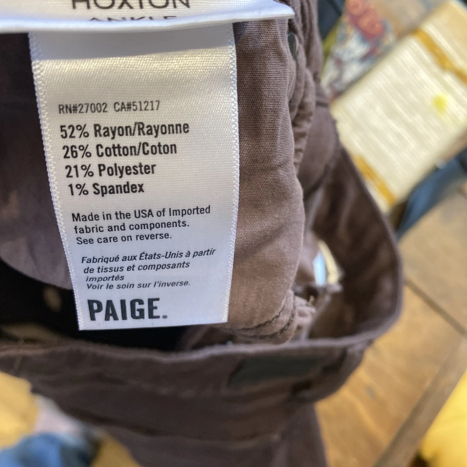 PAIGE Hoxton Ankle Skinny Jeans 28 Brown Denim Stretch Made in U - photo 5