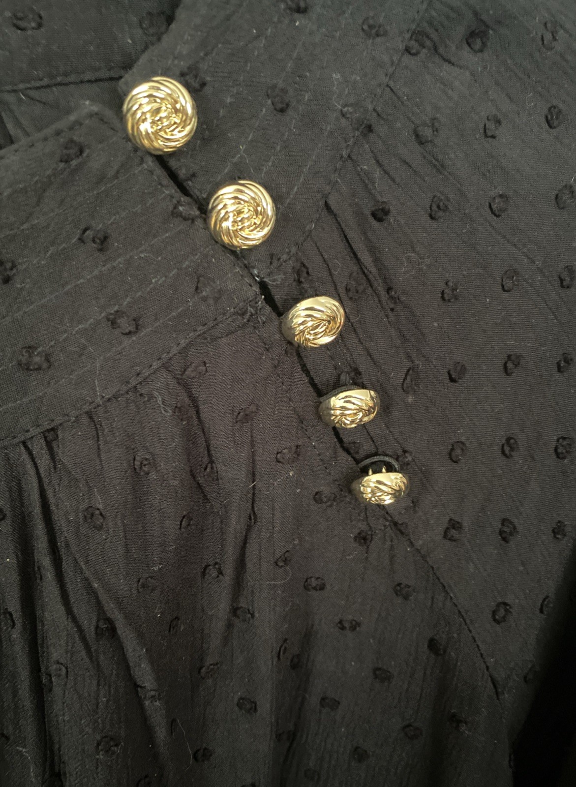 Loft Petite M Black Dots Dress - photo 3