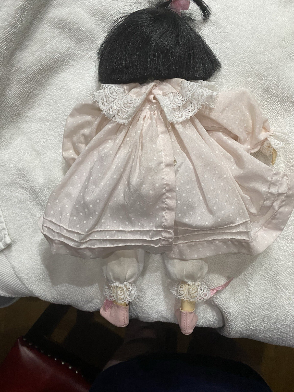 ASIAN doll Pauline 14" Soft body ceramic limbs & head Vintage 19 - photo 3