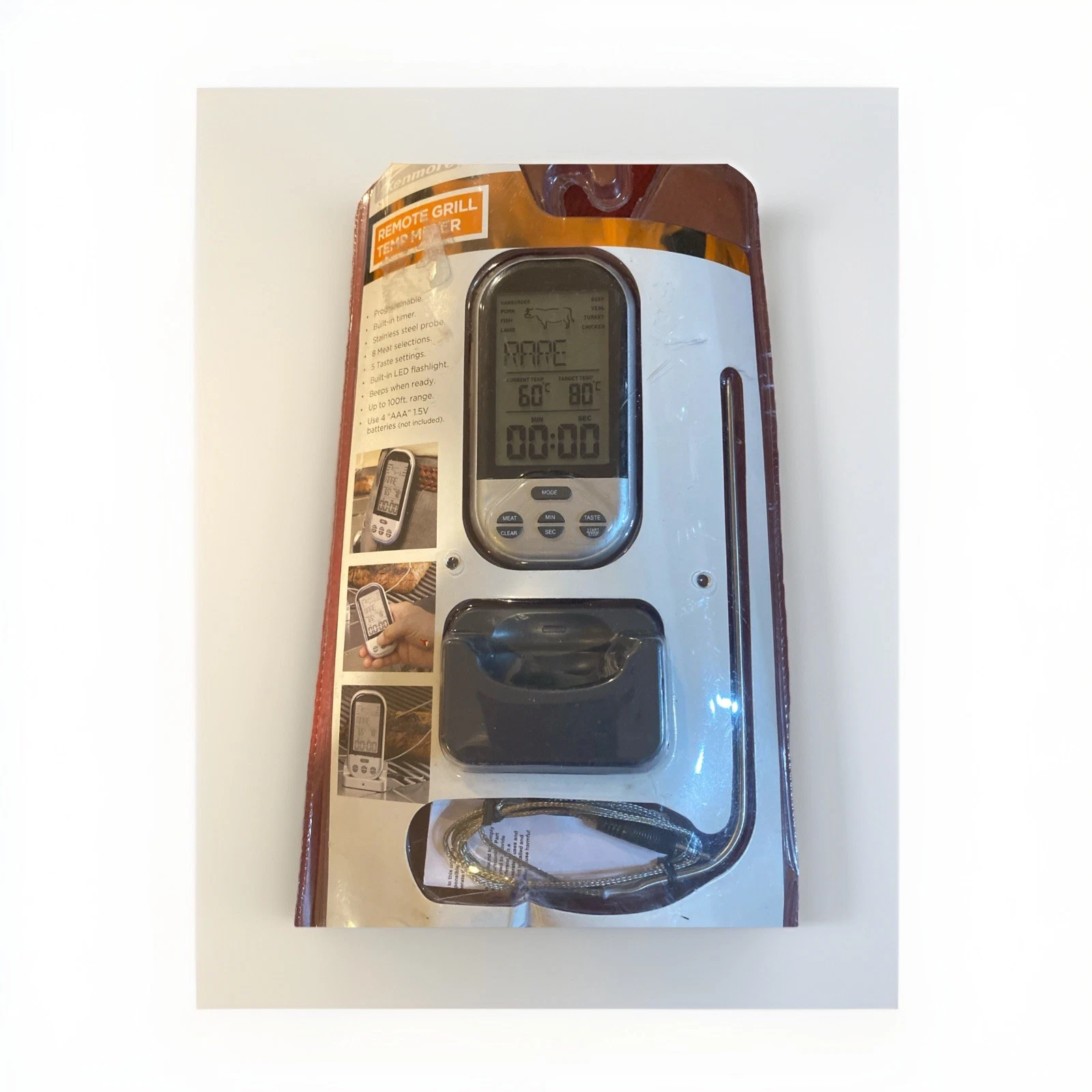 Kenmore Remote Grill Thermometer NEW BBQ