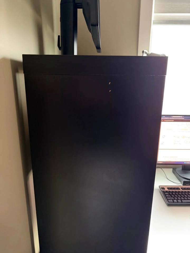 IKEA Corner Desk with Large Shelving Unit (8 Compartments) - photo 4