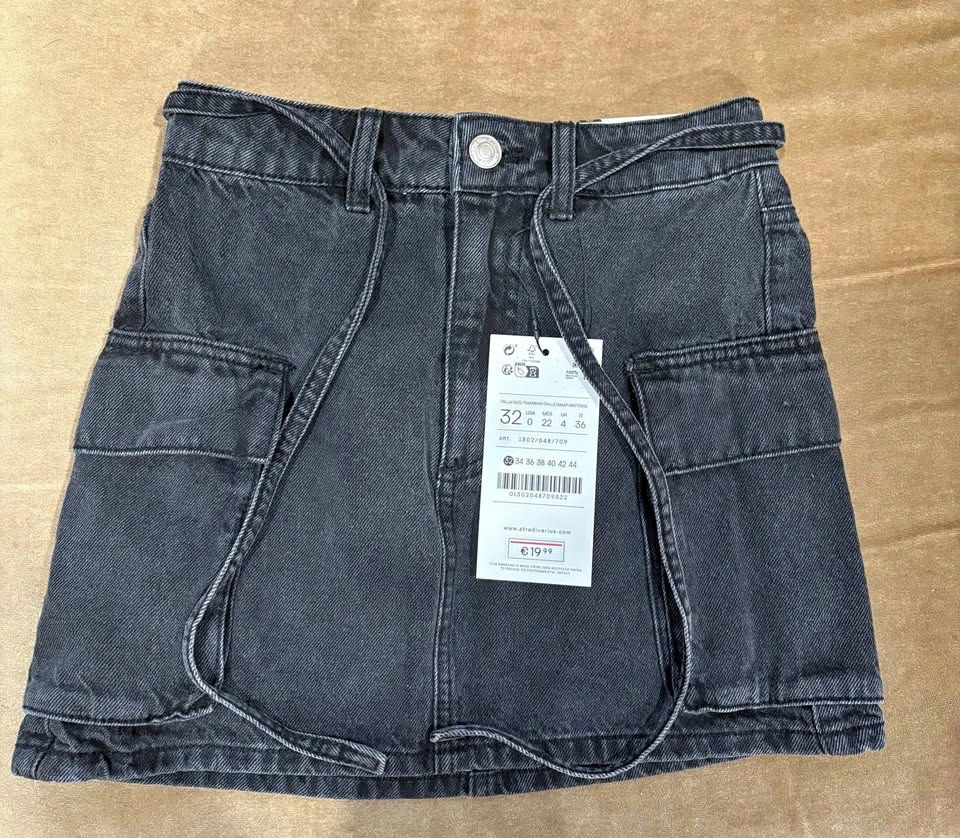 Brand new denim mini skirt