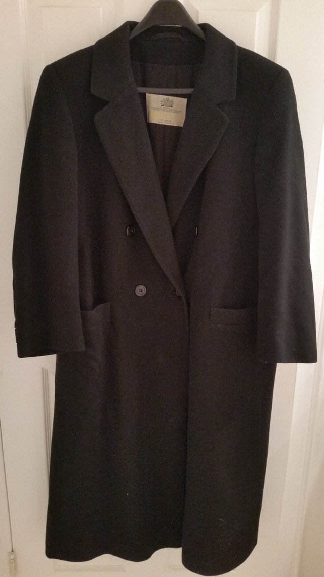 Woman's Aquascutum of London Black Wool Coat