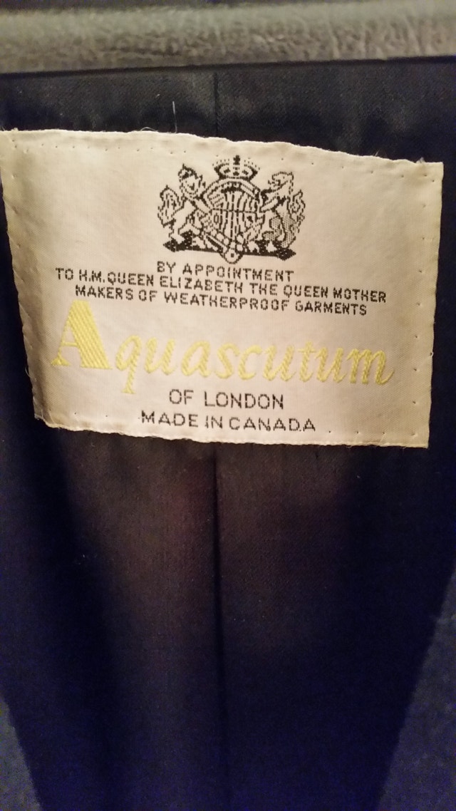 Woman's Aquascutum of London Black Wool Coat - photo 2