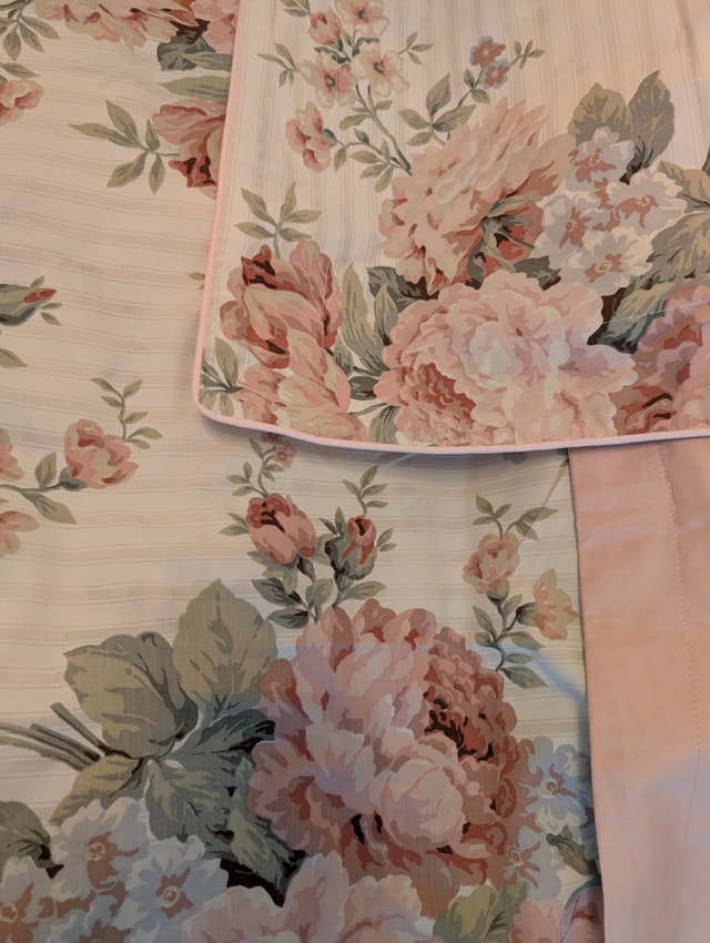 Vintage Floral Queen Duvet Cover with Pillow Sham - photo 5