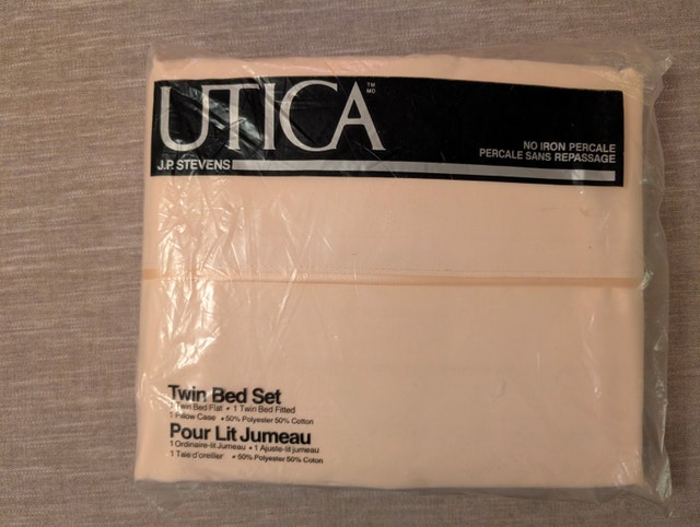 Utica Percale Twin Bedding Set