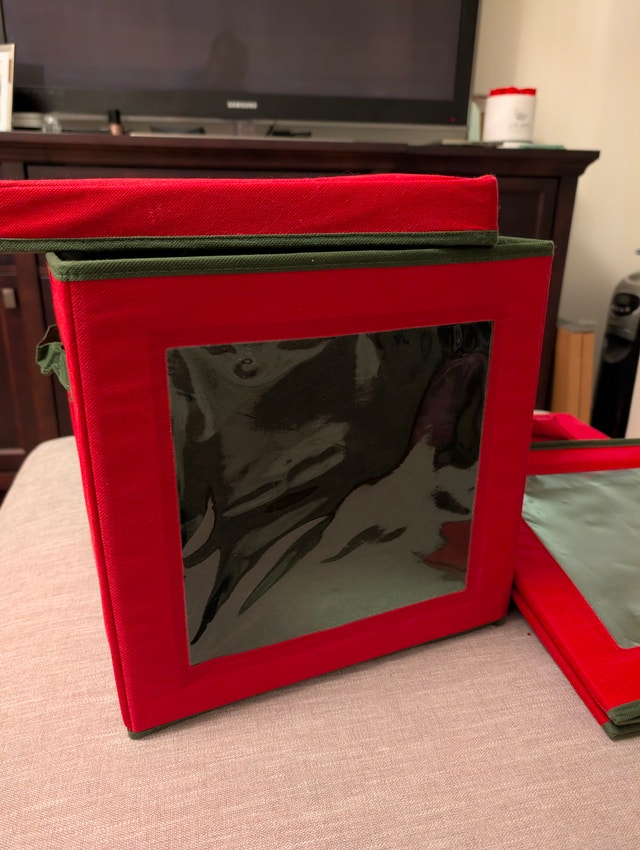Red Holiday Storage Boxes - photo 2