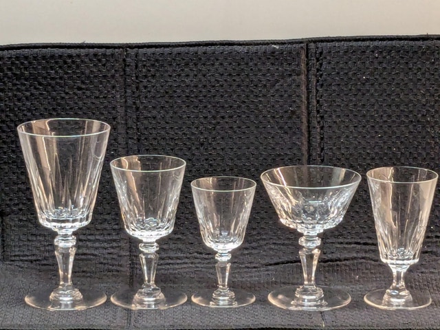 Val Saint Lambert Balmoral Crystal Glasses Set