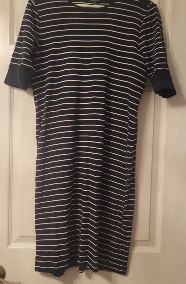 Lauren Ralph Lauren Women's Navy & White Striped Dress