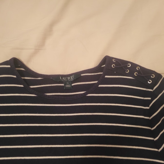 Lauren Ralph Lauren Women's Navy & White Striped Dress - photo 3
