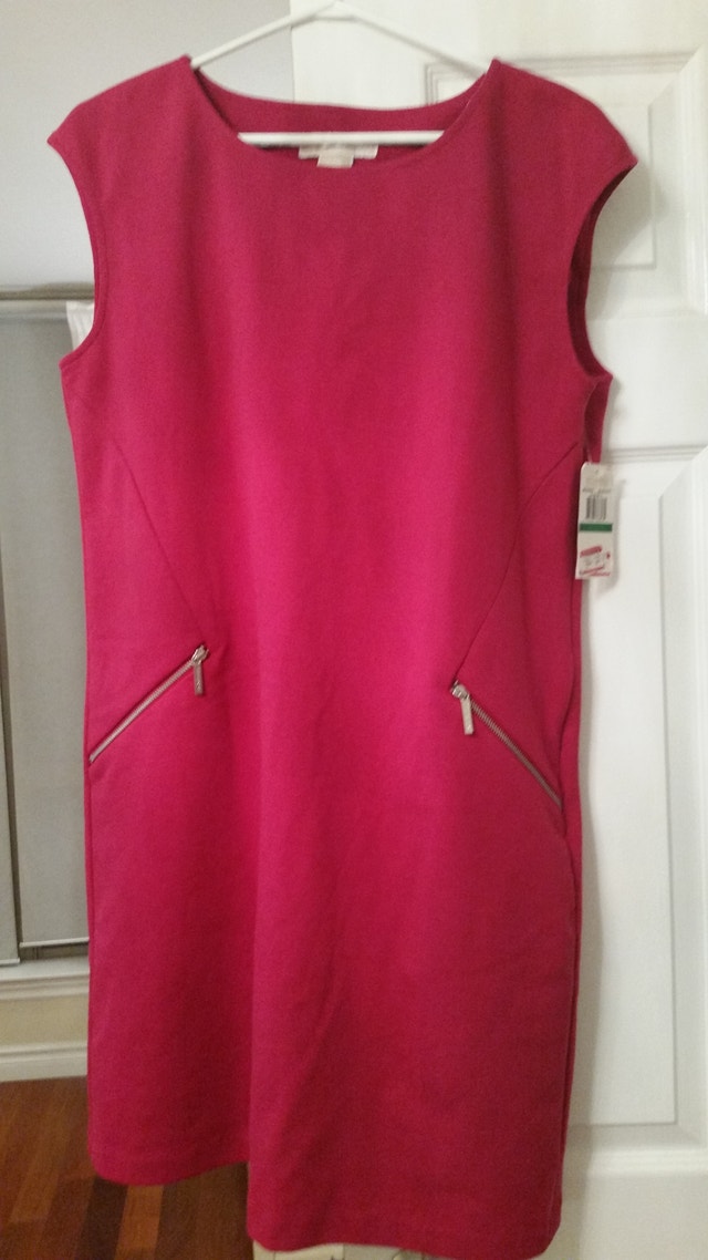 Michael Kors Fuchsia Shift Mini Dress - Size L