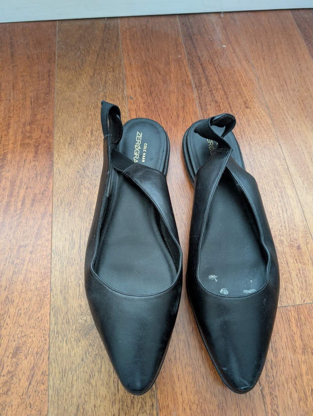 Cole Haan Zero Grand Slingback Point Toe Flat Shoes