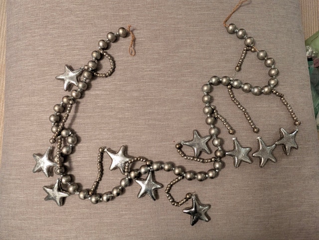 Pottery Barn Silver Star Garland - photo 3