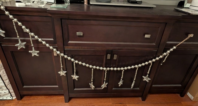Pottery Barn Silver Star Garland - photo 4