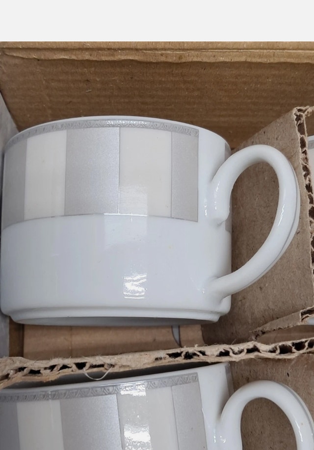 Casa Elite Misto Nero Espresso Cup Set - 6 Demitasse Cups & Sauc - photo 5