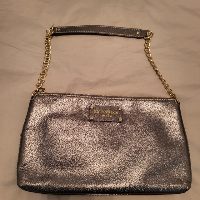 Kate Spade Silver Shoulder Bag
