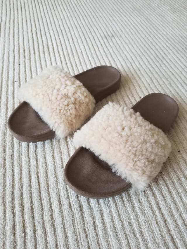 UGG Shearling Slide Sandals