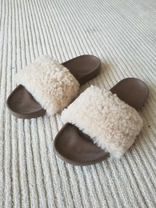 UGG Shearling Slide Sandals