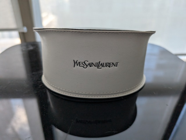 Yves Saint Laurent White Sunglass Case