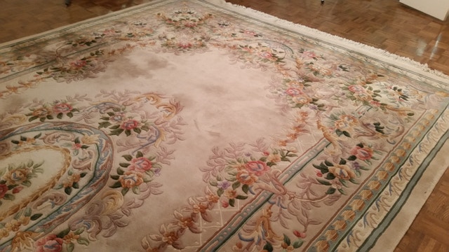 Imperial Oriental Floral Silk and Wood Rug - photo 4