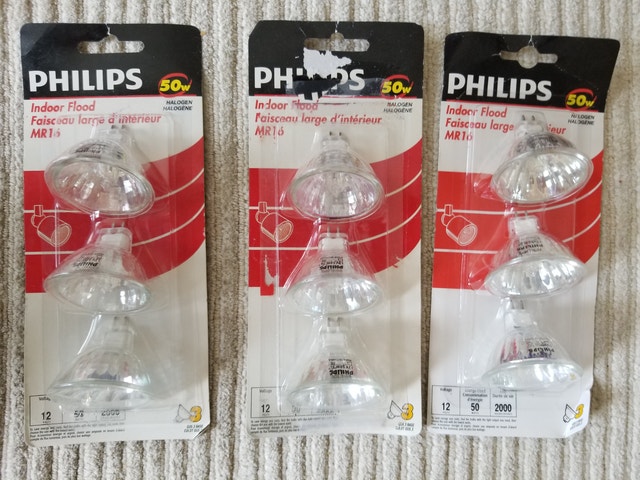 3x3 Pack Philip's Indoor Flood Lights