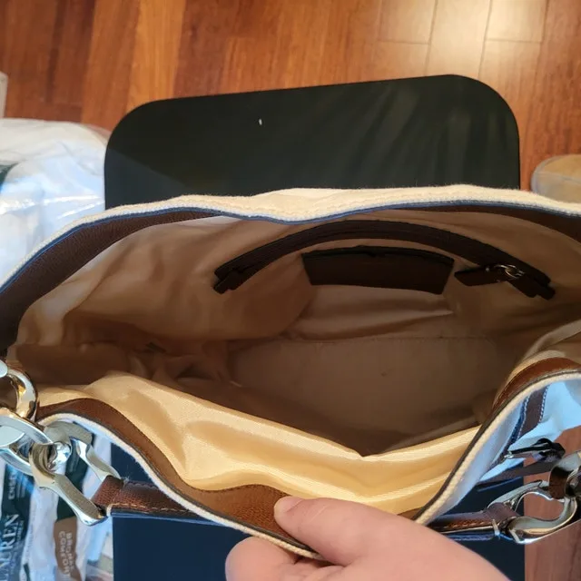 Calvin Klein Oatmeal Canvas Hobo Bag - photo 3