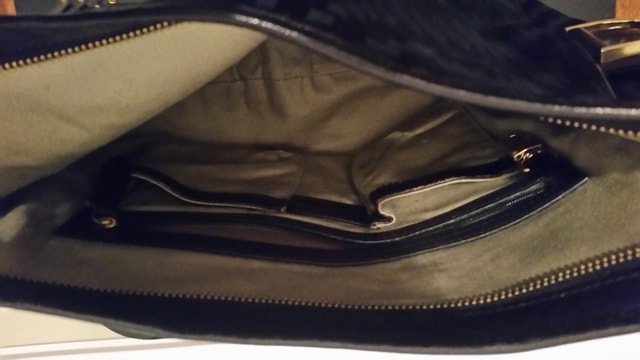COLE HAAN Black Canvas Hobo Handbag - photo 2