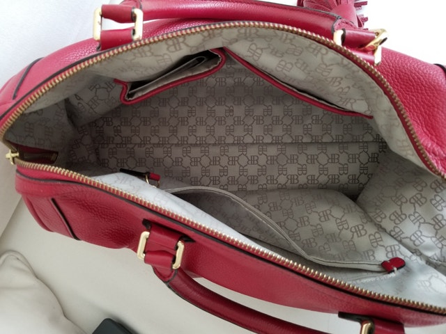 Banana Republic Red Leather Handbag w/Strap - photo 2