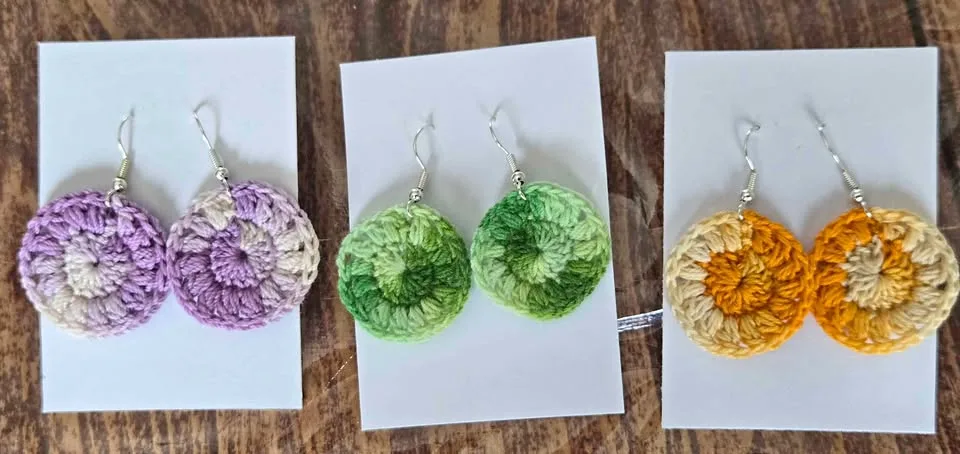 Handmade Crochet Earrings thumbnail
