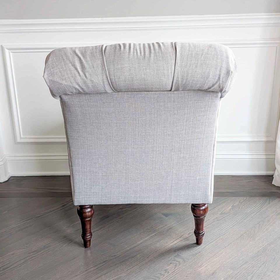 Threshold Tufted Back Slipper Chair, Gray - photo 4