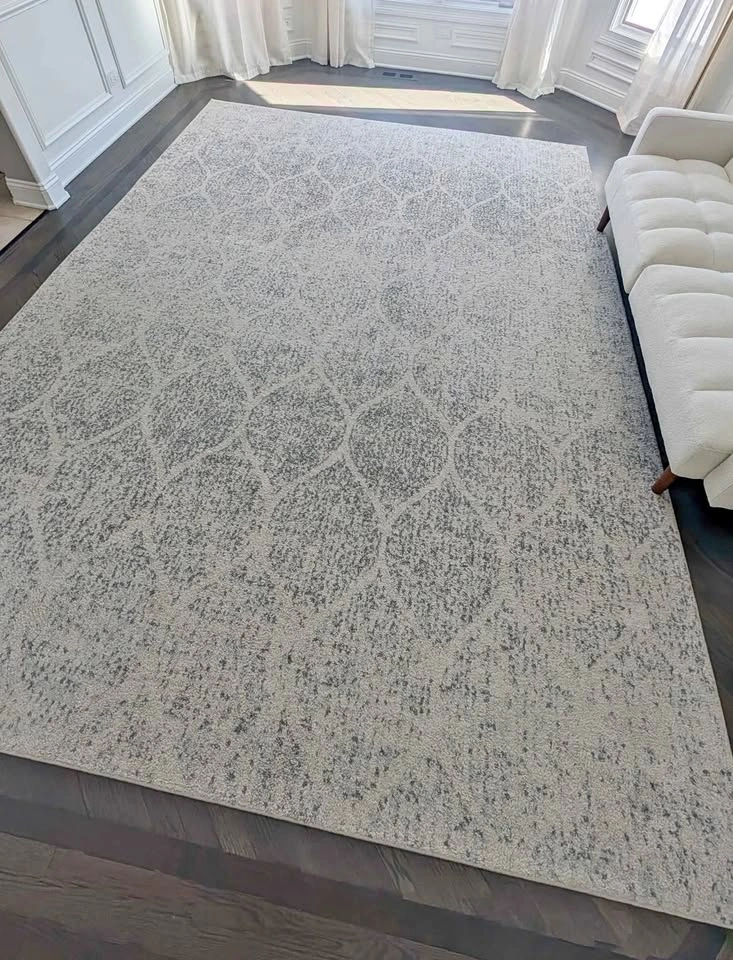 SAFAVIEH Madison Collection Area Rug - 9' x 12', Ivory & Silver