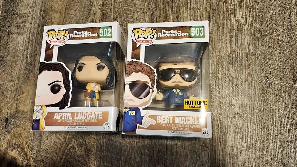 Funko Pops - Bert Macklin & April Ludgate