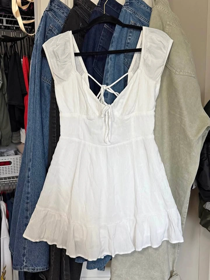 Garage White Mini Dress